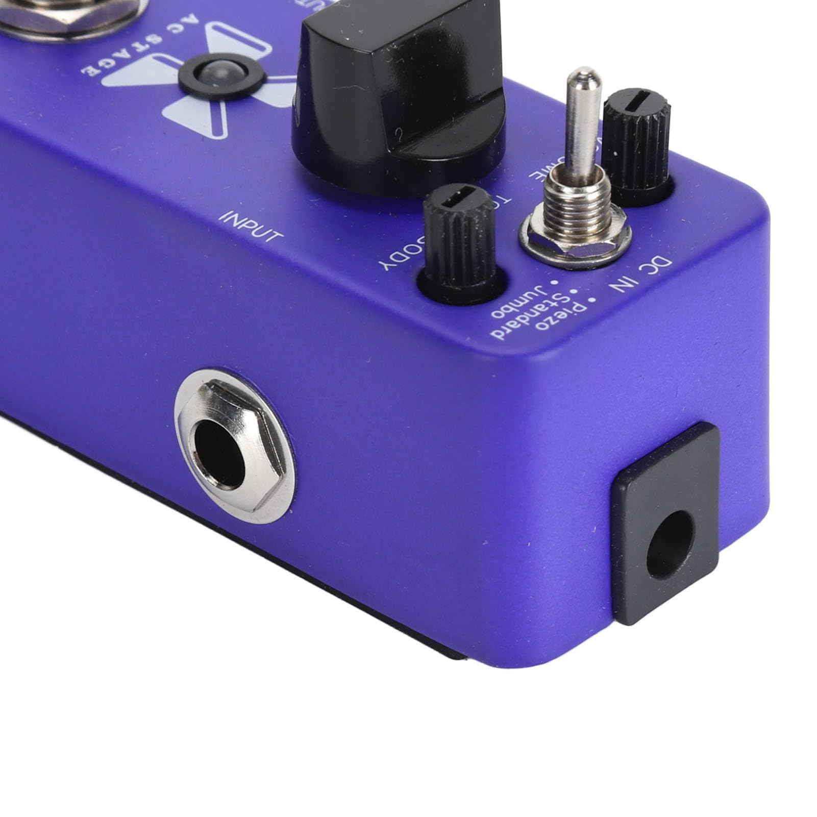 Pédale D'effet de Simulation de Guitare Acoustique en Alliage D'aluminium, 3 Modes D'effets, Mini, Coque Métallique à Large Application, pour la Pratique Quotidienne
