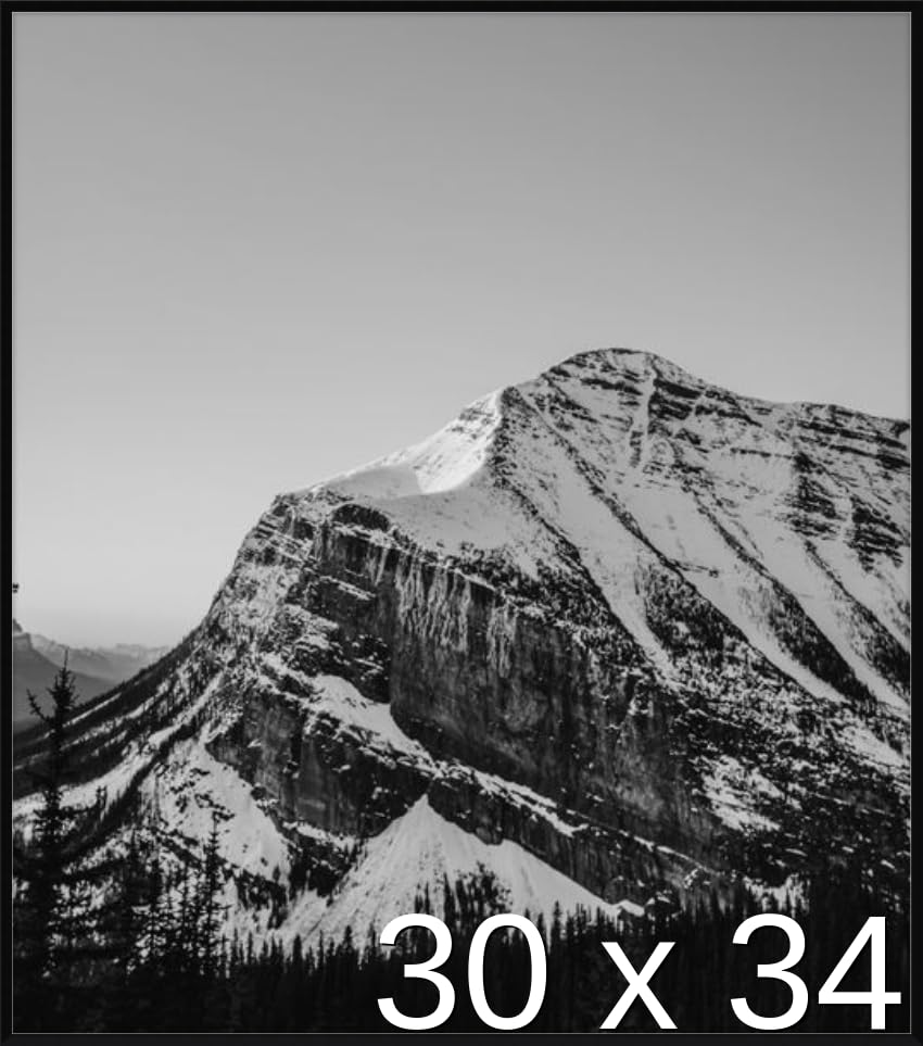 Frame It Easy 30 x 34 Gloss Black Metal Frame (Ashford)