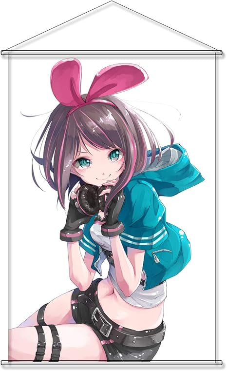 Amazon タペストリー バーチャルyoutuber バーチャルライバー キズナアイ Kizuna Ai ポスター 掛ける絵 巻物 軸物 アニメ 漫画 可愛い アニメ おしゃれ 萌え 90cmx60cm アニメ 萌えグッズ 通販