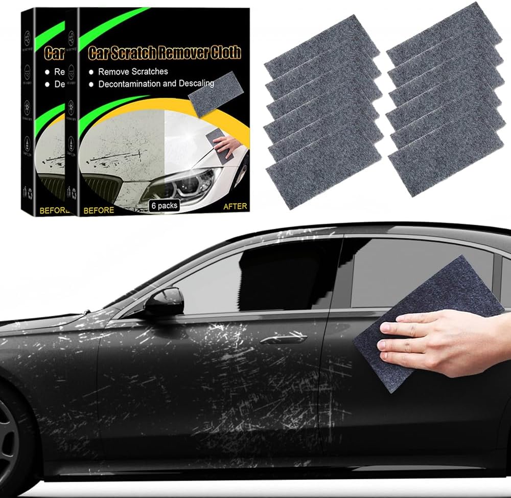 Fauppt 12 PCS Nano Sparkle Cleaning Cloth Car Scratches