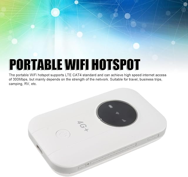 Point d'accès mobile WiFi 4G 5G portable 300Mbps pour Internet haute vitesse partout, prend en charge 10 appareils connectés pour les voyages d'affaires, Matériau : ABS, Fréquence de transfert sans fil : jusqu'à 300Mbps