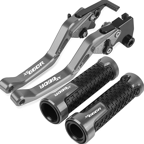 NWSM Embrague para Yamaha XT660R XT 660R 2004 2005-2016 Palanca de freno de embrague de motocicleta CNC extensible ajustable palancas plegables