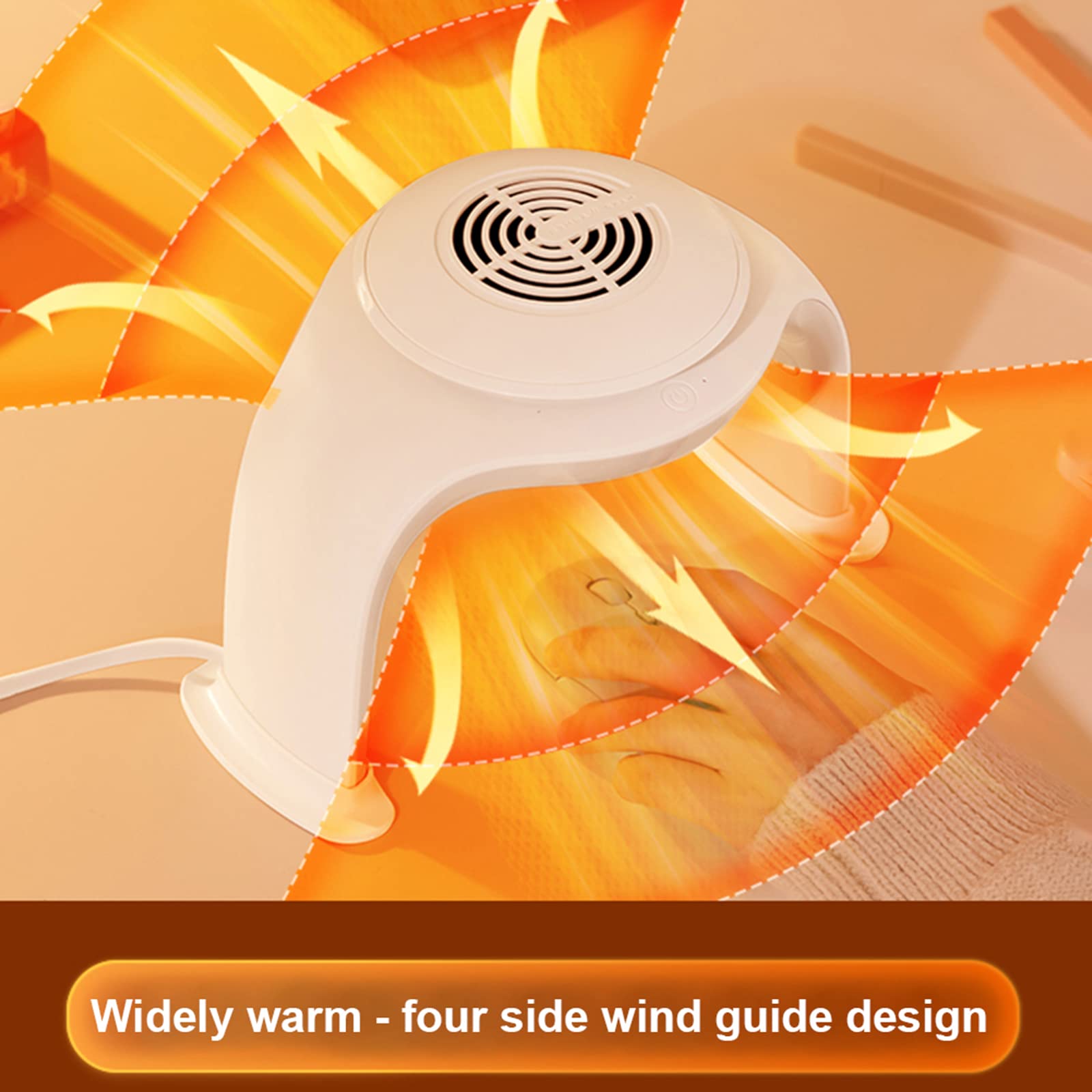 Scaldamani Elettrico Scaldamani Riscaldato per Mouse 3 modalità Scaldamani Regolabile Inverno Caldo Tappetino per Mouse Forniture per L'Ufficio Domestico,Bianca