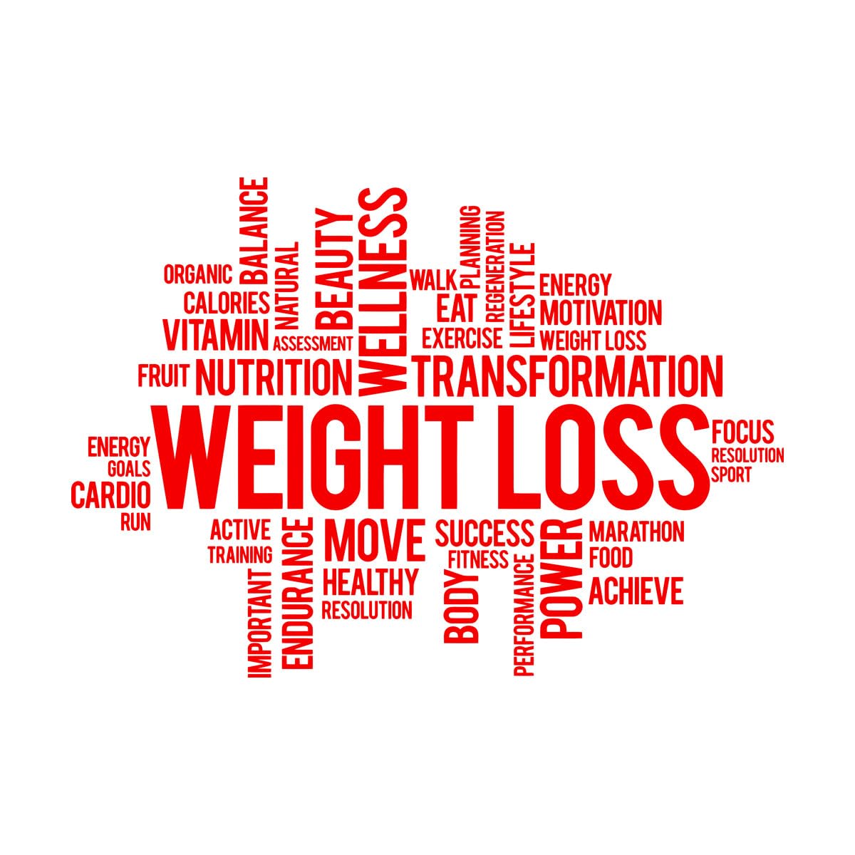 Vinyl Art Sticker Weight Loss Home Gymnastics Fitnesscenter Center Diet Health Healthy Lifestyle 81x115.2cm Personalized Customization Extra Large red