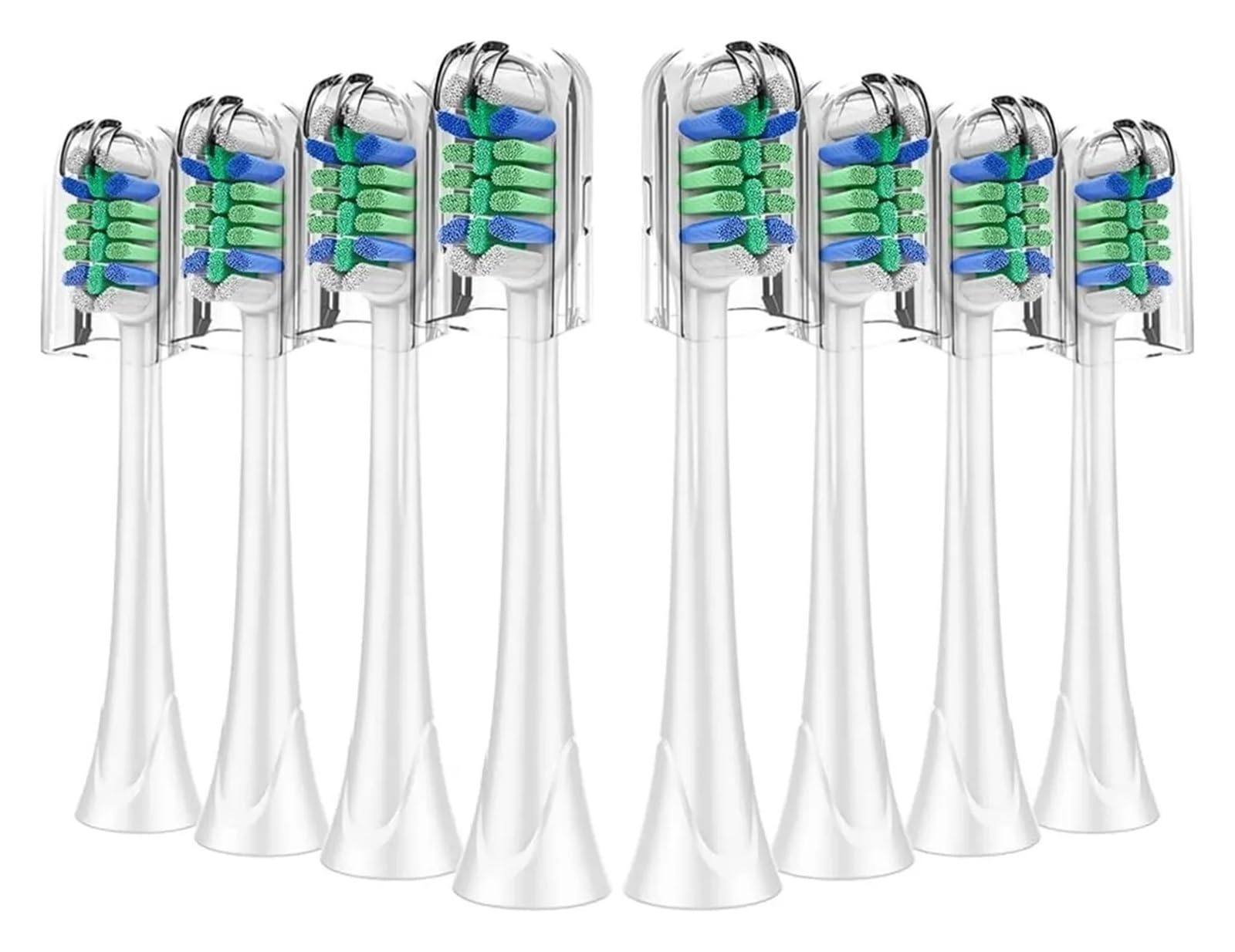 tianwandong 8 testine di ricambio compatibili con spazzolini elettrici con manico e tappi(8pcs PrecisionClean)