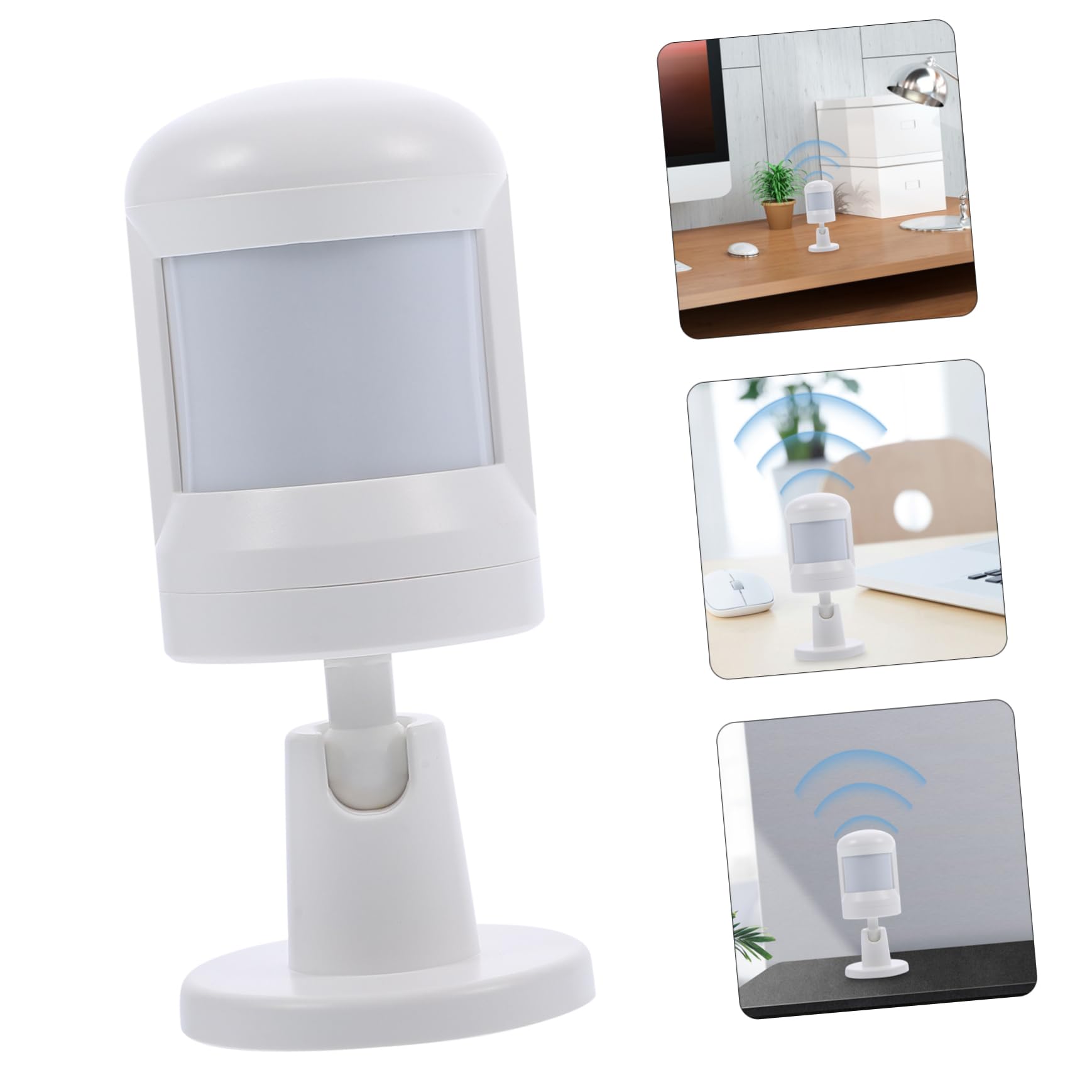 Lurrose Sensore di Movimento a Infrarossi Wireless Bianco, Rilevatore Presenze per Casa, Notifica App, Basso Consumo
