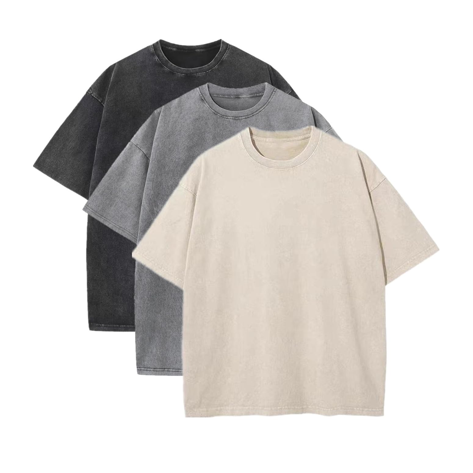 Men's Acid Wash T-Shirts Oversized Unisex