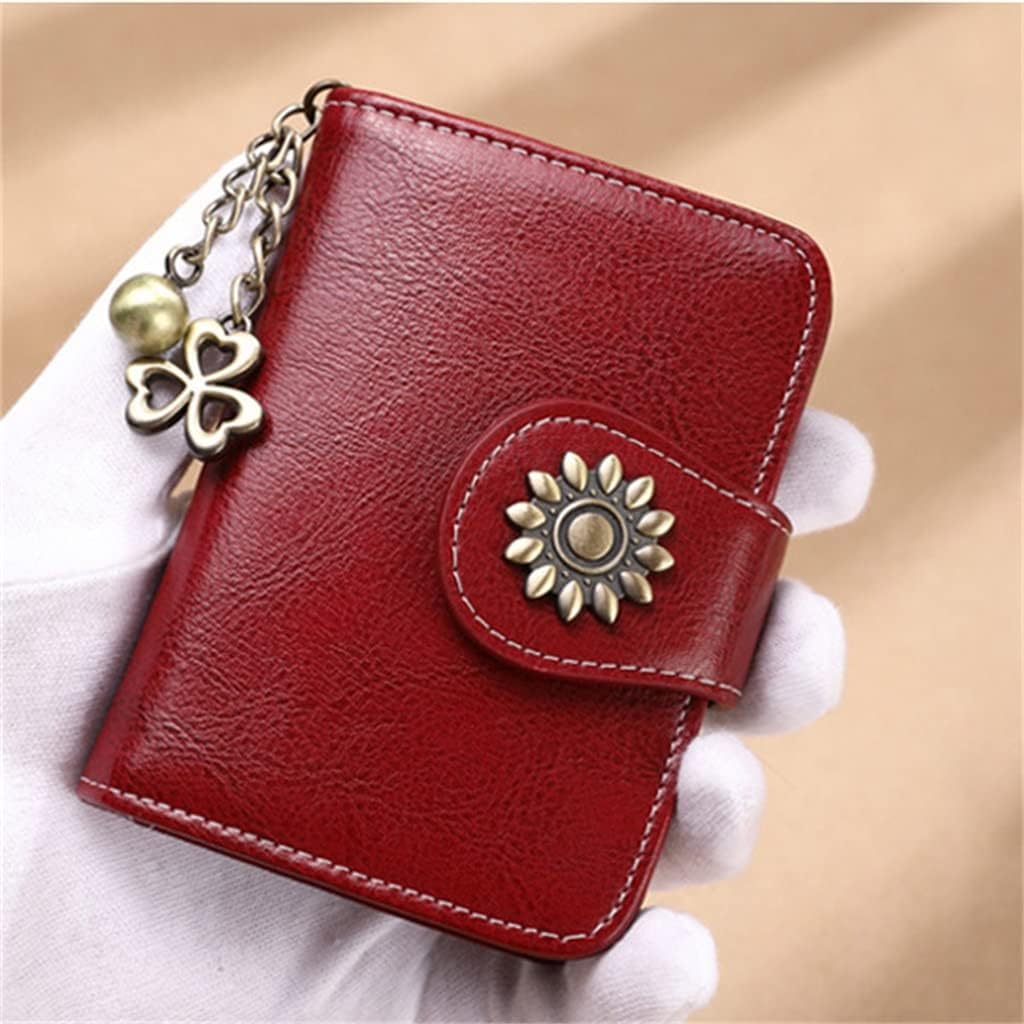 Wallet,Small Card Case Large Capacity Multi-Card Women's Driver's License Protective Sleeve Card Case (Red
