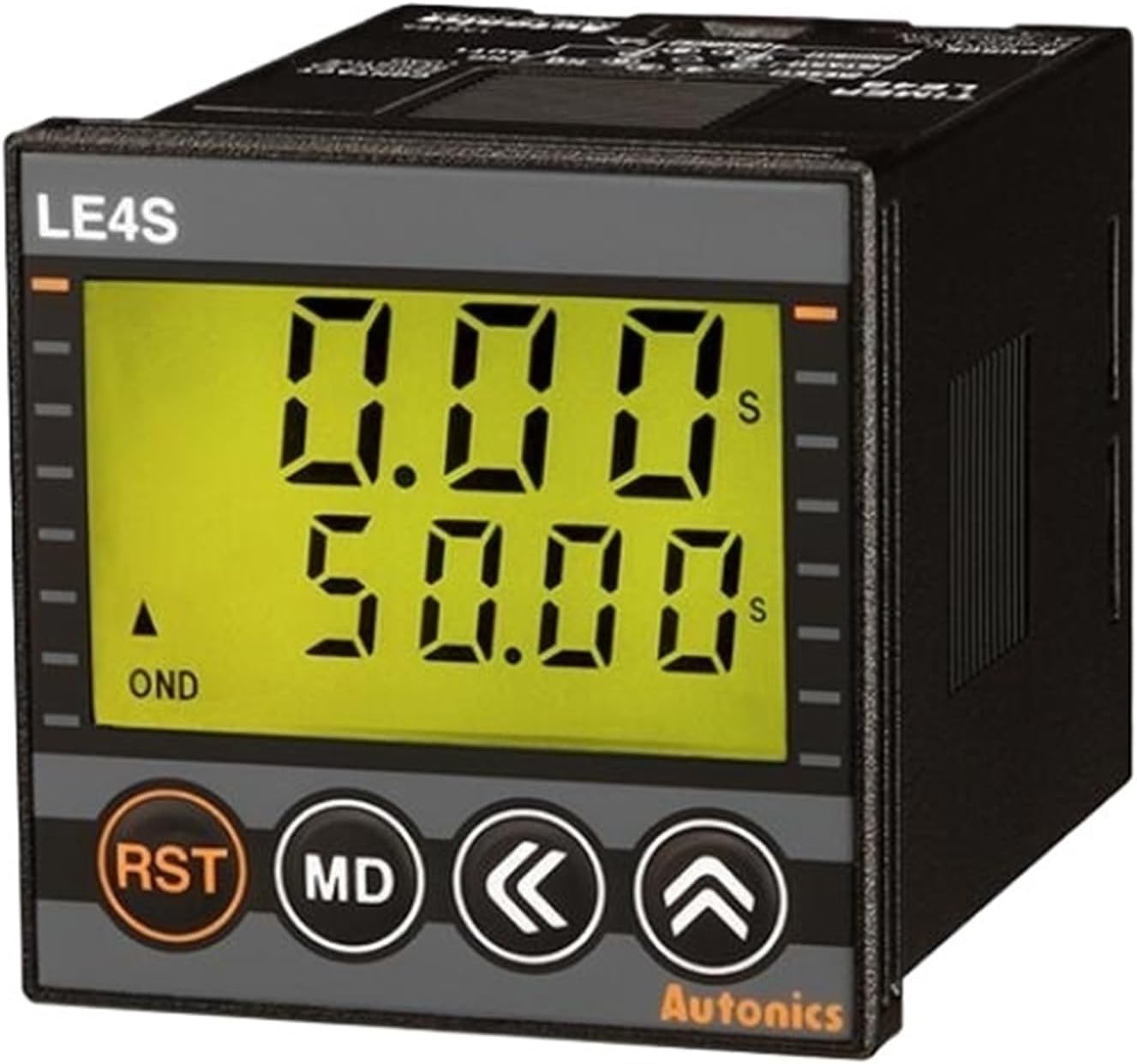LE4S Timer, Backlit, 1/16 DIN, 10 Mode, Multi-Range, SPDT, 24-240 VAC/VDC(Socket Required)