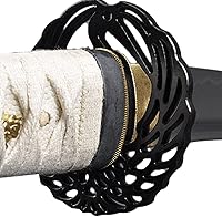 Vista 16 de HMS Samurai Katana Sword, Practical, Hand Forged, 1045 Carbon Steel, Heat Tempered/Clay Tempered, Full Tang, Sharp, Scabbard