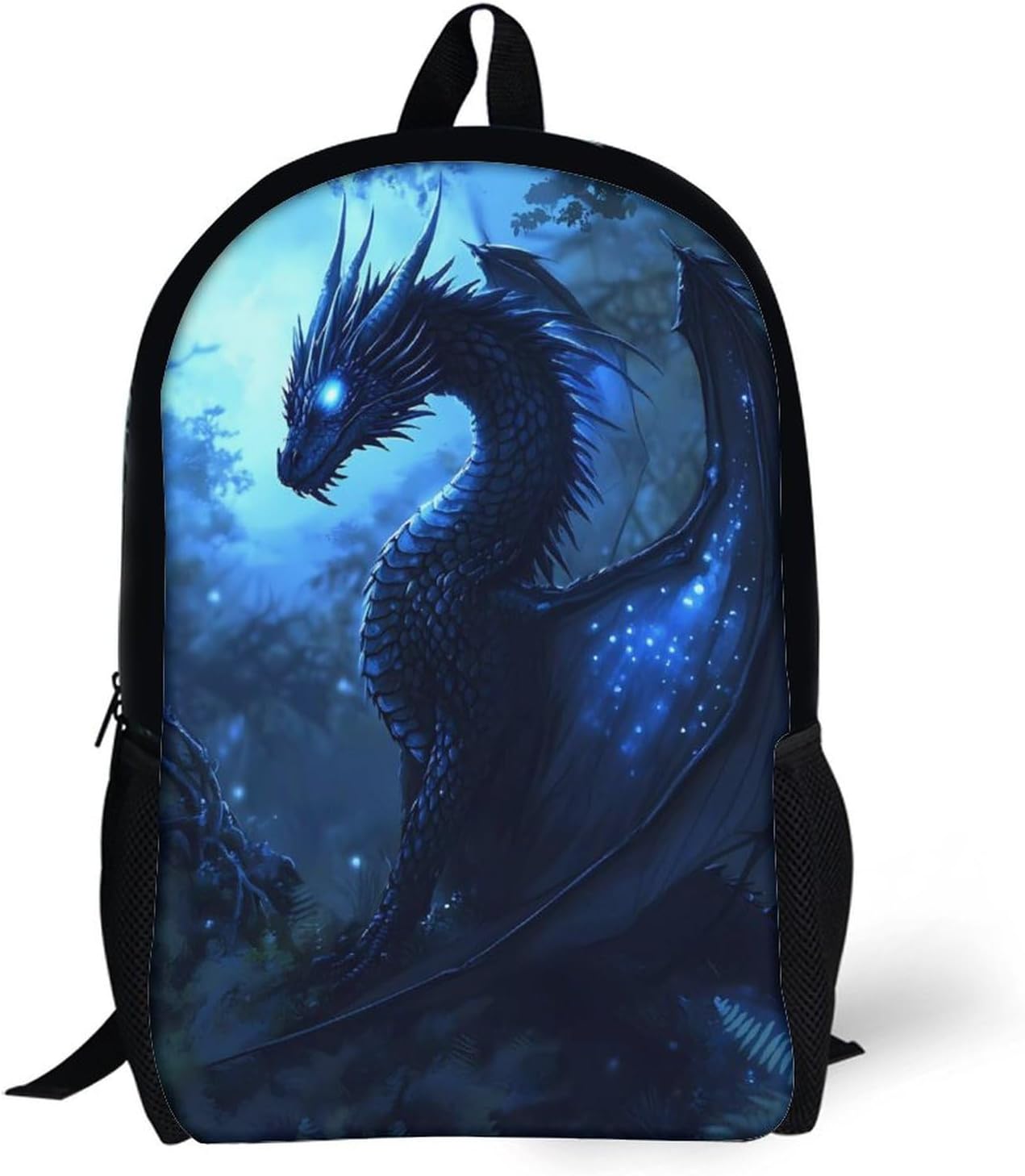 Magic Forests Dragon Laptop Backpack for Men Women 17 Inch Shoulder Bag Travel Daypack