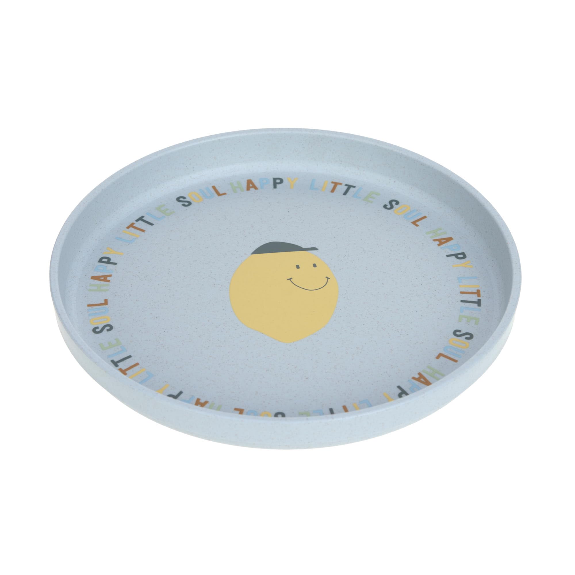Lässig Melamine Free BPA Free Dishwasher & Microwave Safe Children's Plate/Happy Fruits Lemon Plate