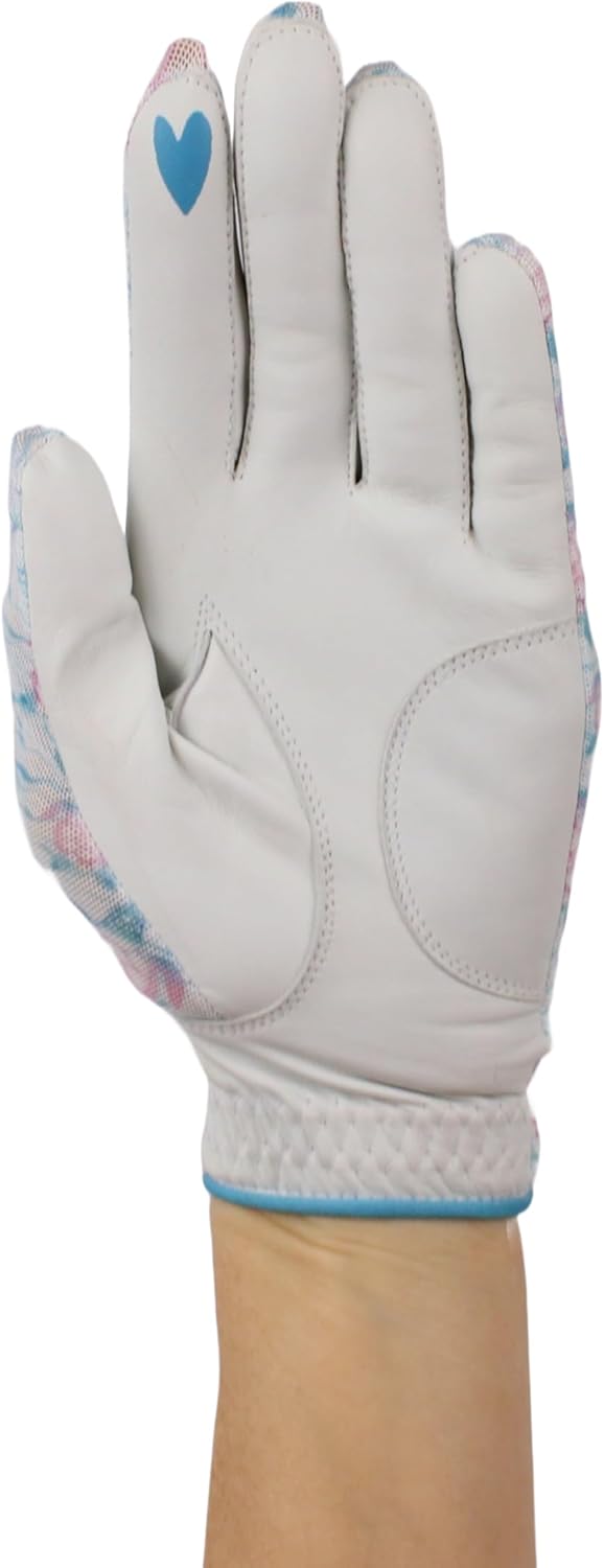 Hand Candy Golf Glove – Premium Cabretta Leather – “Turtle” – Left Hand Women's Golf Glove with Matching Ball Marker