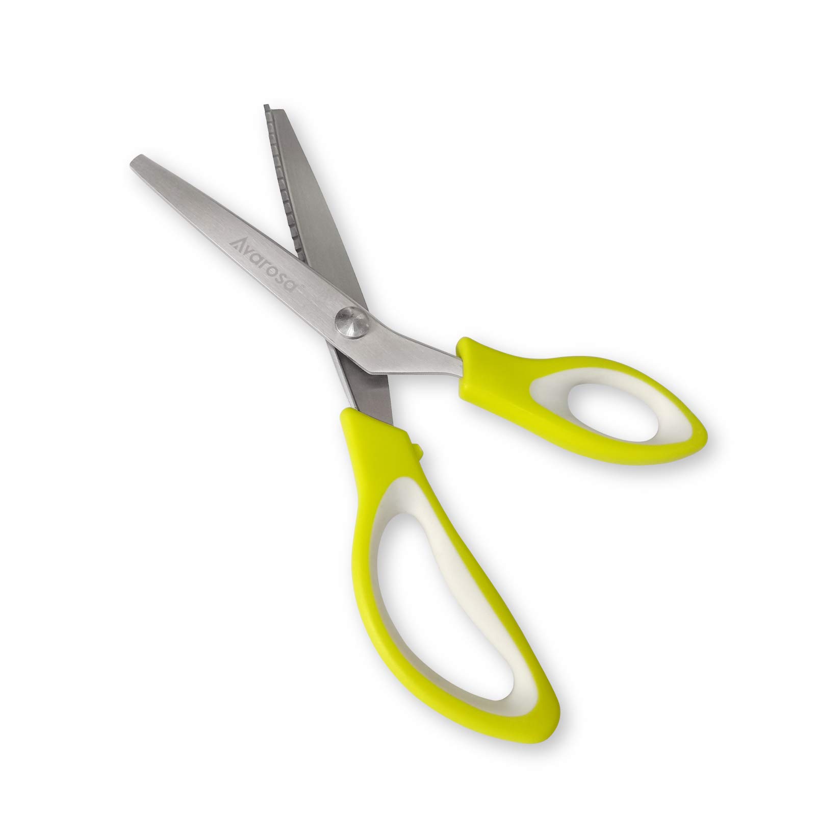 AVAROSA Pinking Shears for Fabric Pinking Sewing Fabric shears Zig Zag Sewing scissors, Heavy Duty, Sharp and Durable Blade, Nice Clean Cutting, Comfortable Grip, Easy to Use, 9.5''