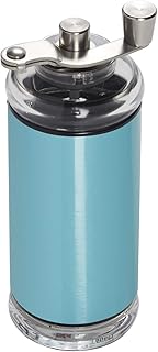 Copco Compact Manual Adjustable Coffee Grinder, 6.5-inches, Aqua