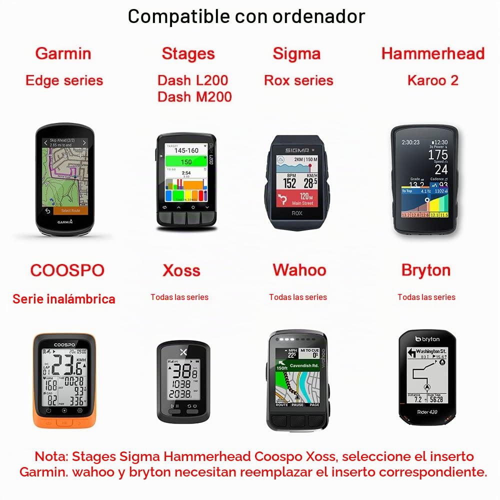 Cestbon Manillar Delantero para Manillar de Bicicleta GM Edge Wahoo Elemnt Bryton Rider Stages Dash Hammerhead Camable con Col Nago C68 V4RS CC.01 Manillar Integrado