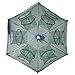 Goture Collapsible Folded Crab Trap Fishing Net Minnow Fish Crayfish Crawdad Shrimp Bait Trap with Rope 8 12 16 18 Holes