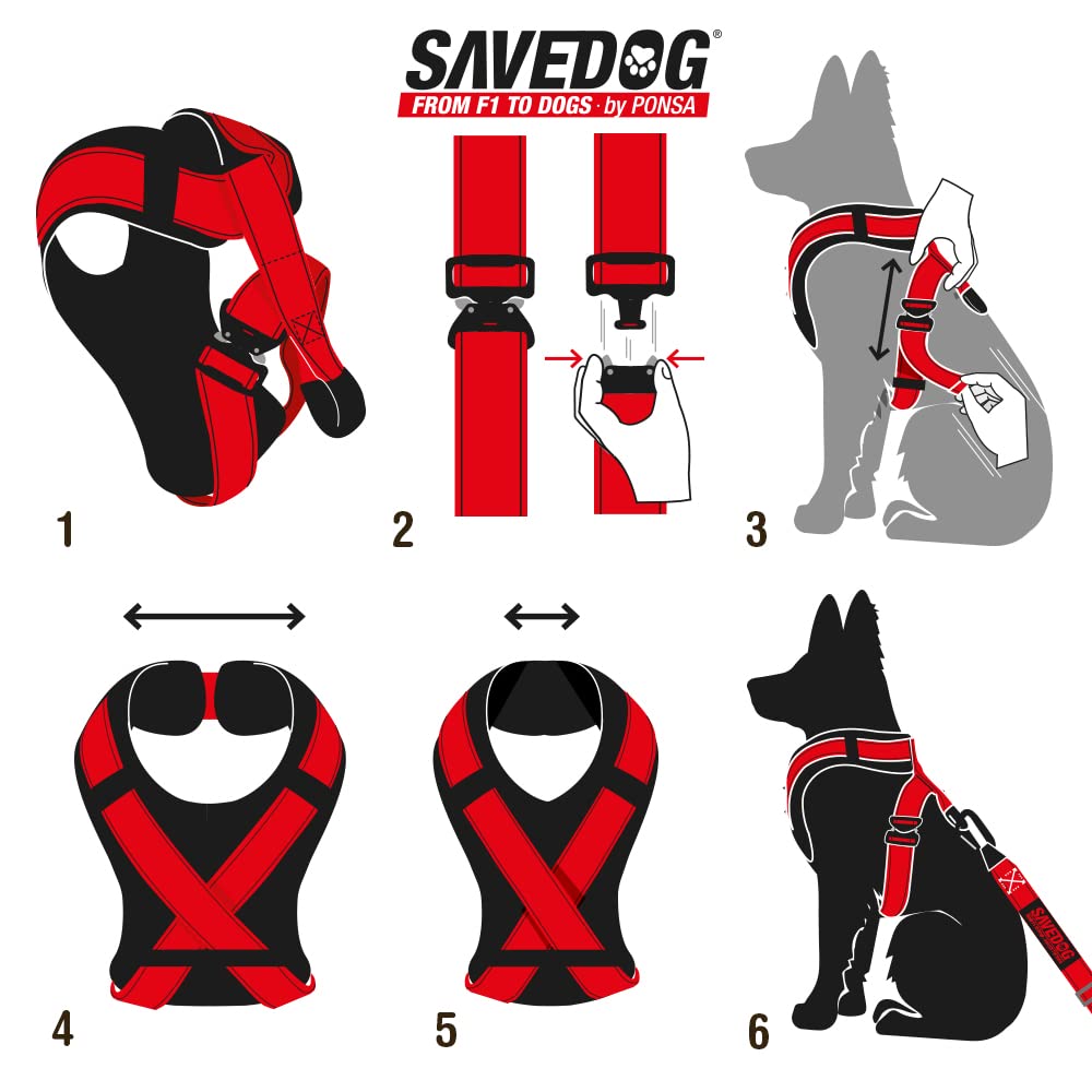 KARLIE PETTORINA DI SICUREZZA AUTO CANI XL - 60-100 CM - Foto 2