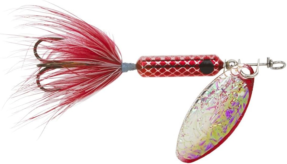Yakima BaitWordens Original Rooster Tail Spinner Lure, Flash Red, 3/8-Ounce