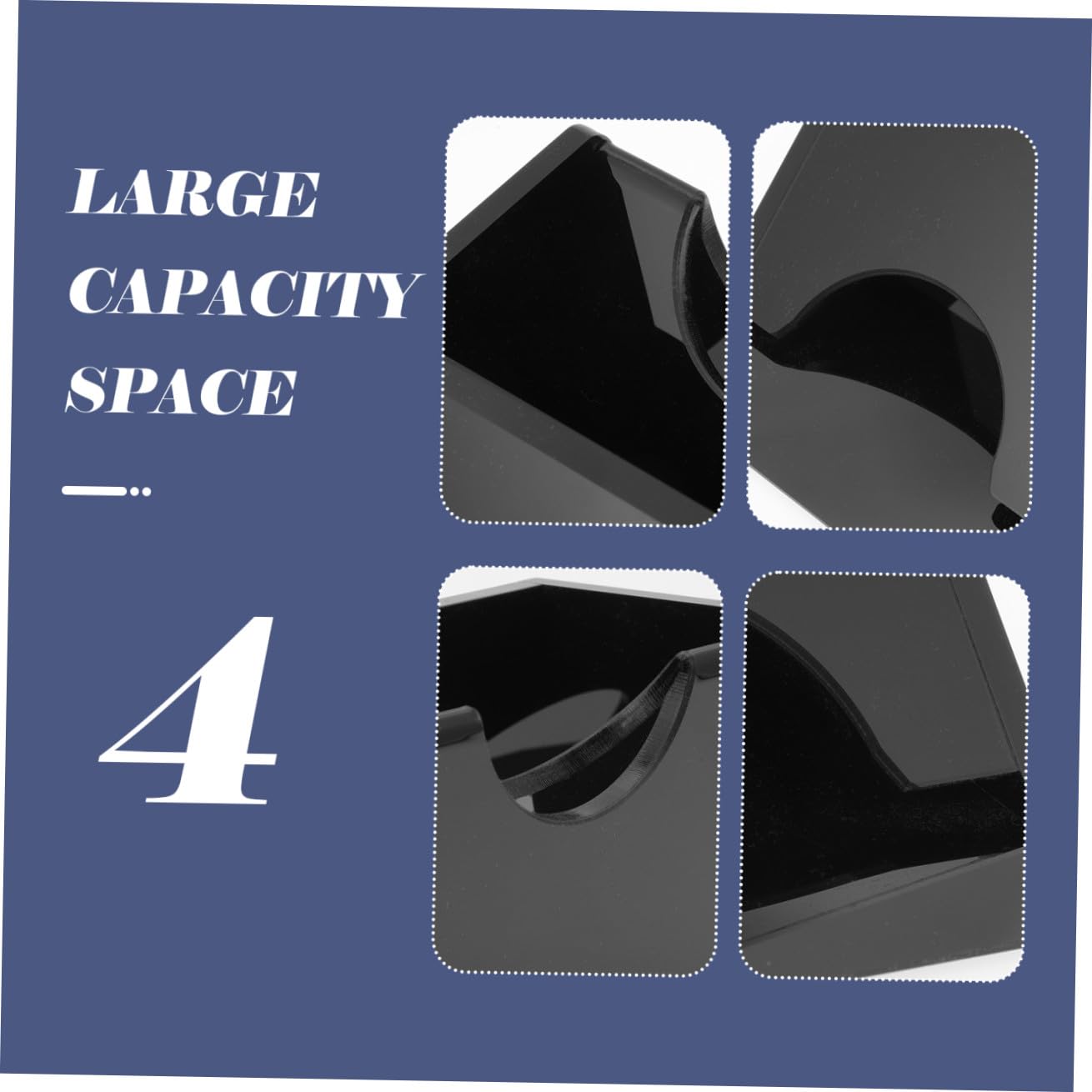ibasenice Scarpa Distributore di Carte in Acrilico Nero per Giochi da Tavolo e Famiglia, Accessorio Portatile per Mazzi da Gioco Desktop