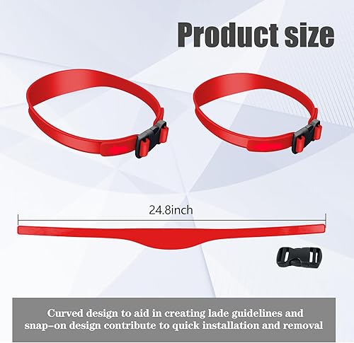 Miniatura 6 de Plantilla de afeitado de escote y guía de corte de cabello ajustable, sistema de corte de pelo propio, afeitado y mantener una línea de cabello