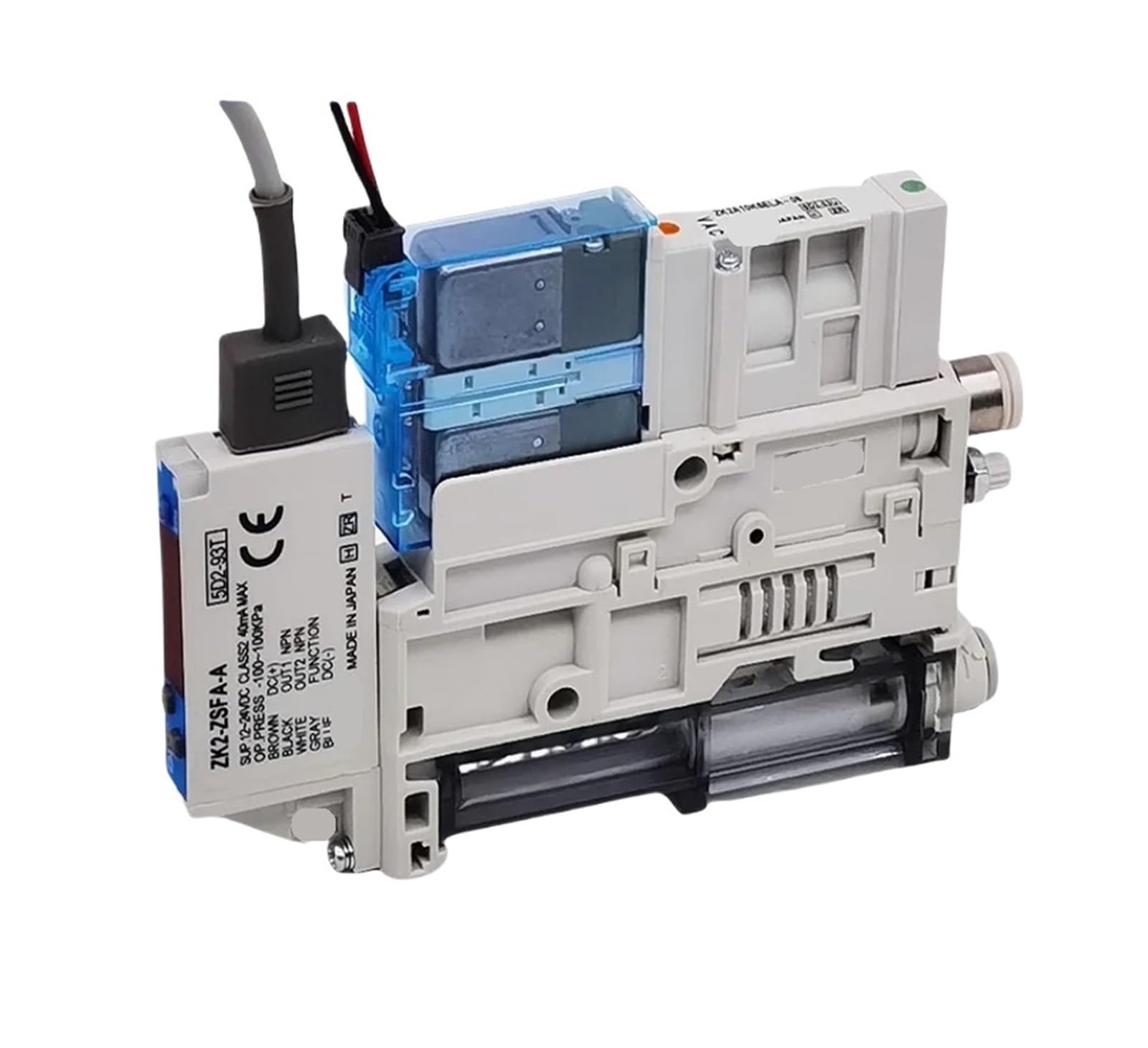 Générateur de vide ZK2A10K5CL-06 éjecteur pneumatique compact monocorps