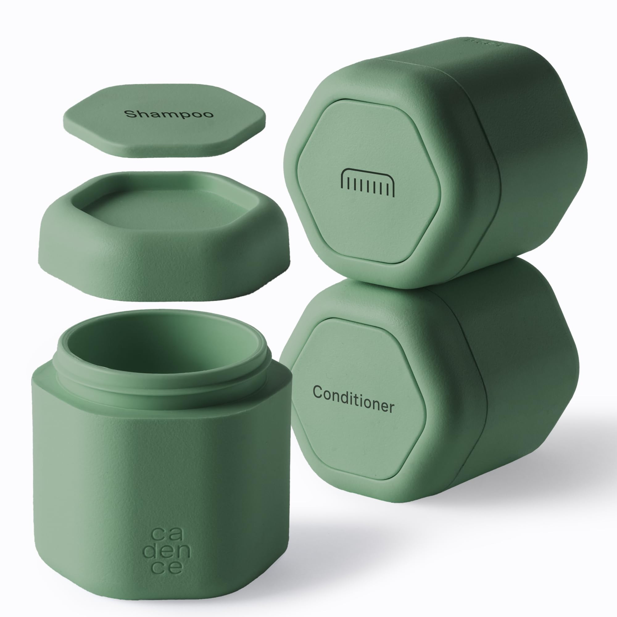 Cadence Haircare Set - Travel Containers - Eucalyptus-image-4