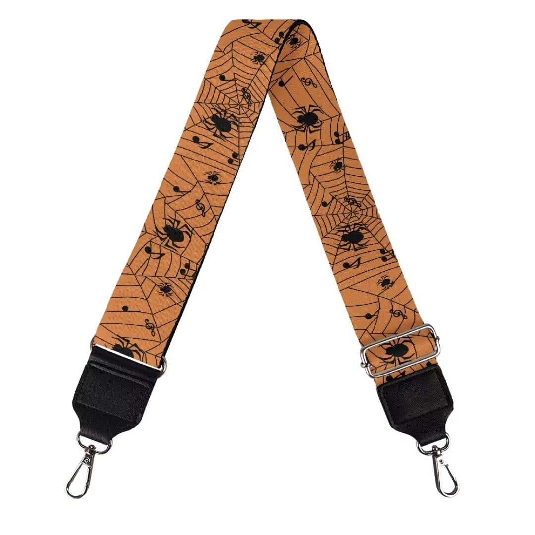 Coldinair Spider Web Wide Shoulder Strap for Women's Handbags, Guitar &amp; Crossbody Bag Straps
