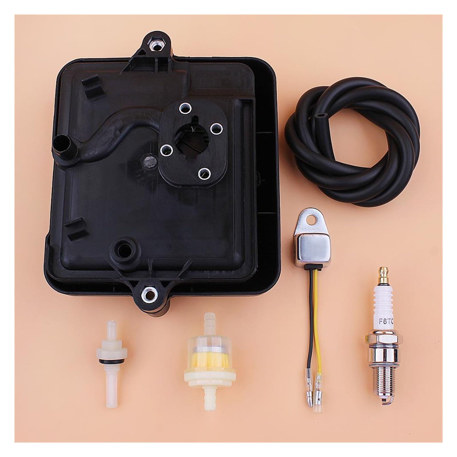 Conjunto de cubierta de filtro de aire for GX100, interruptor de parada de línea de filtro de combustible, herramientas y equipos de jardinería de motor