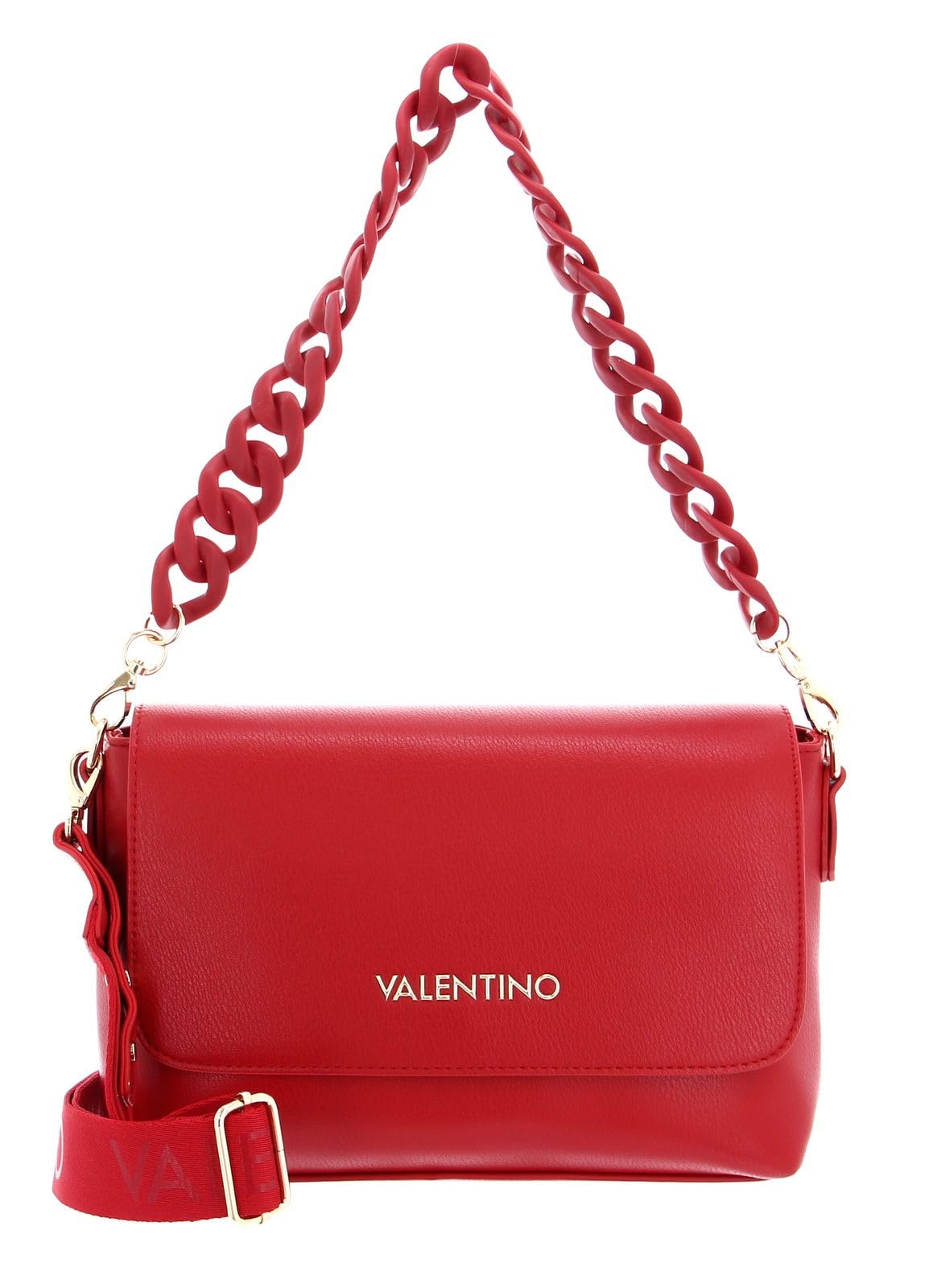 Valentino bolso bandolera Whisky Satchel Rosso en color rojo elegante 5