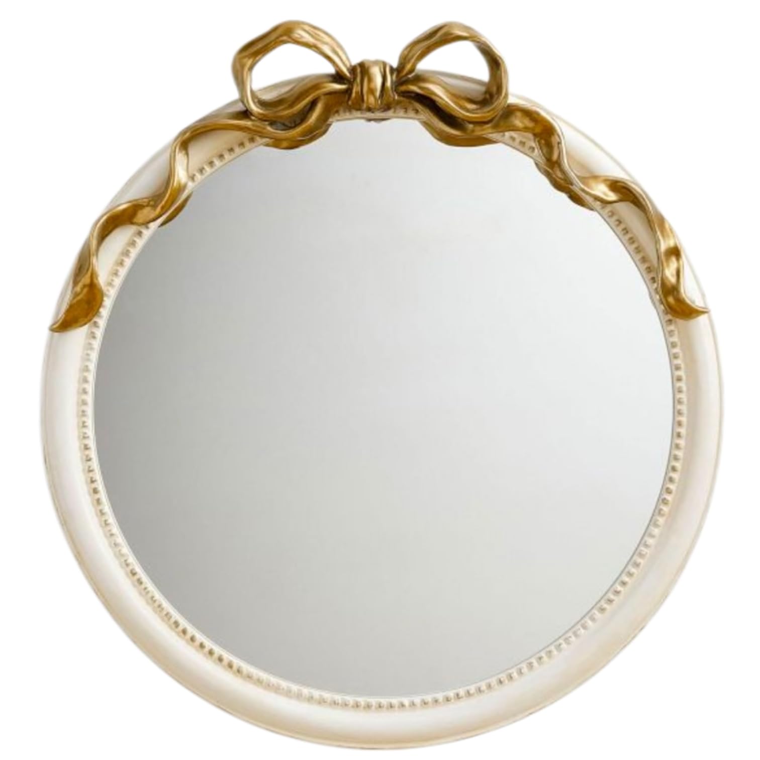 Photo 1 of *See Clerk Notes* Luxape 24-Inch Gold Bow Resin Mirror – Perfect Decorative Accent for Nursery and Elegant Baby Room Decor (Gold_1, 24in)