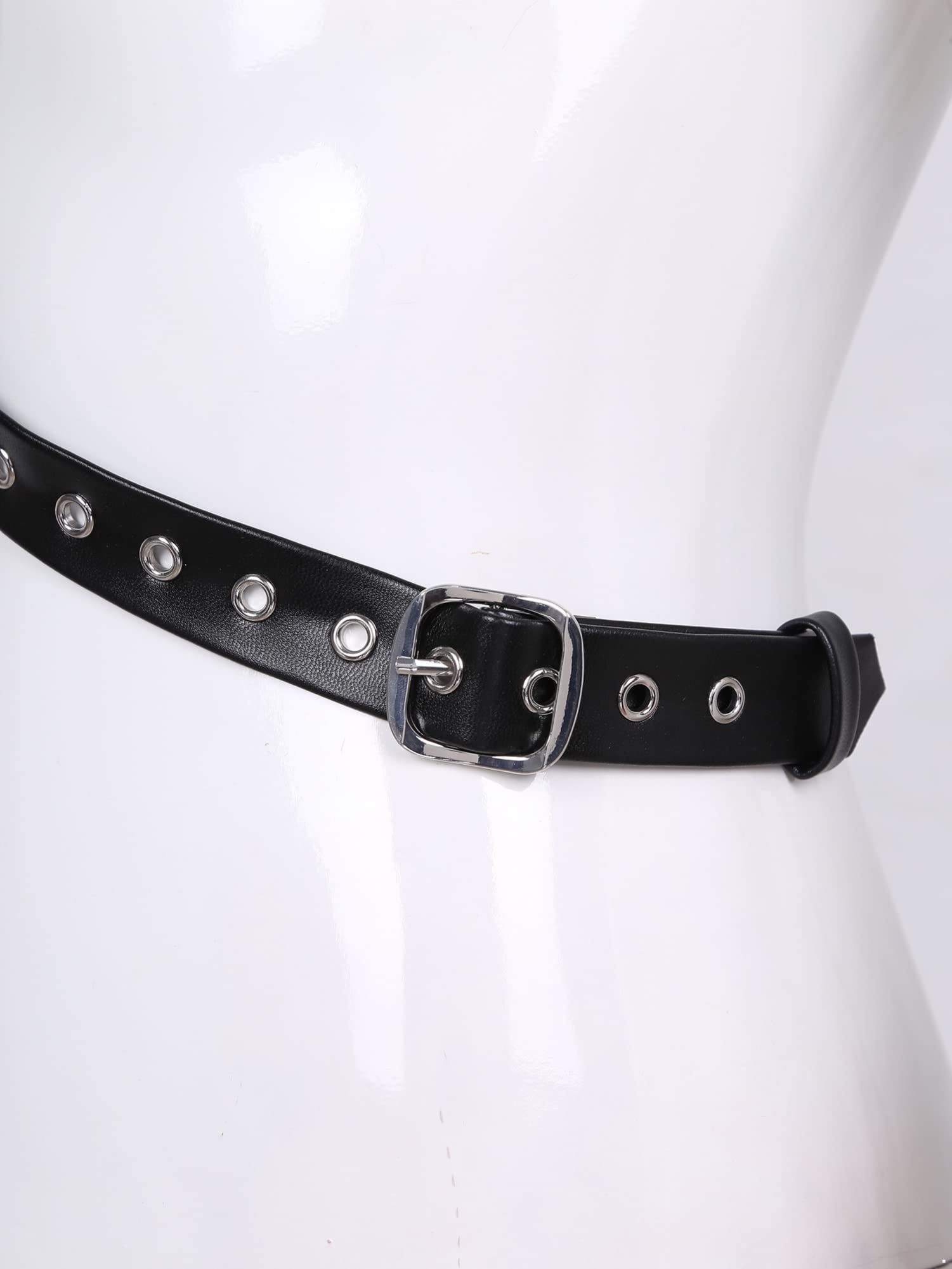 IEFIEL Homme Gothique Ceinture De Harnais Body Poitrine Cuir PU Ajustée Jarretière Punk Bandage Boucle Réglable Buste Harnais Kit Punk Body Cage Harness Costume Clubwear