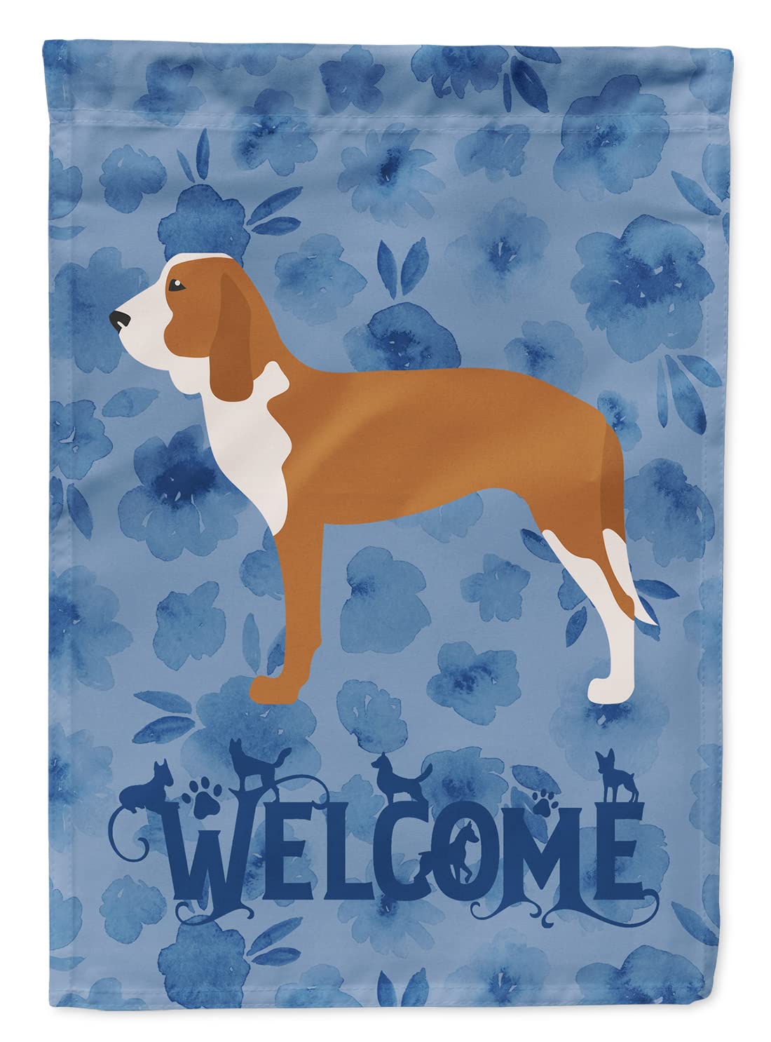 Drapeau Spanish Hound Welcome de grande taille pour accueillir vos invités au jardin