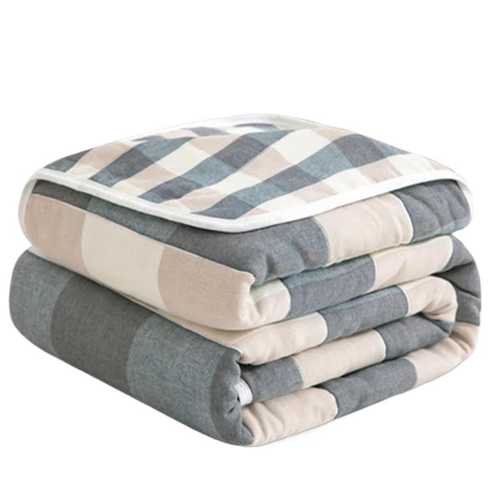 HKSDKABOP Muslin Throw Blanket, 6-Layer Cotton Chiffon, Multiple Sizes(Color11,150X200cm 1pc)