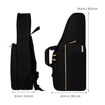 Amazon | Vaguelly Alto Saxophone バックパックケース 厚さ18mm