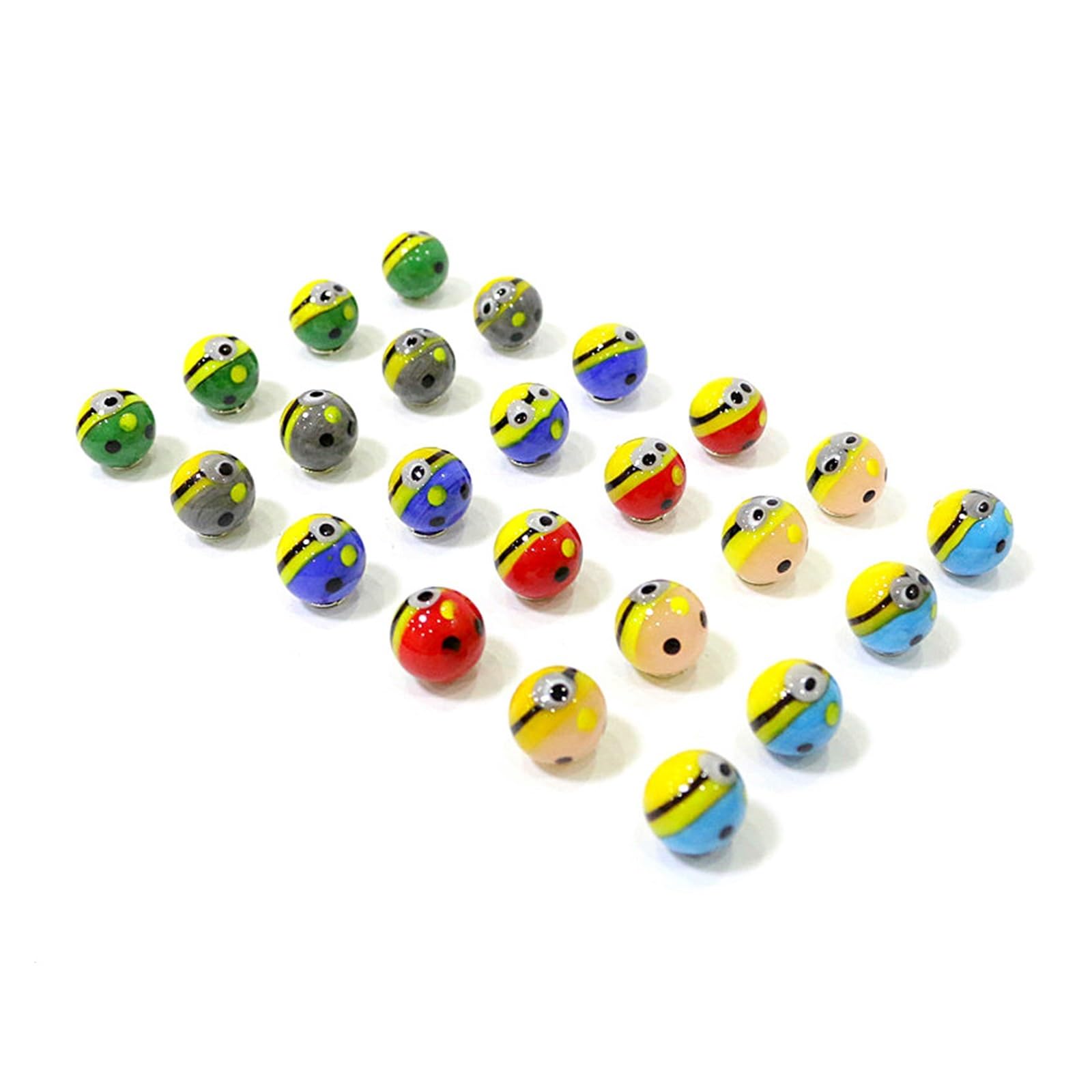Amazon.co.jp: 24 個かわいいレアガラスビー玉ボールクリエイティブ