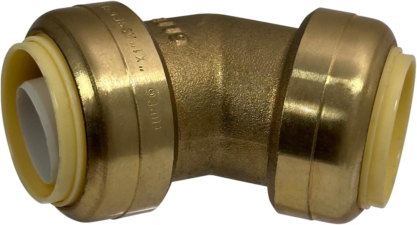 XFITTING Push Fit 1 Inch x 1 Inch Push Fit 45 Degree Elbow, 27-5-6=5XX, 5 Pieces