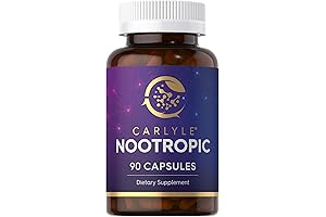 Carlyle Nootropic Supplement: Brain Function and Focus Support with B12, Guarana & More
