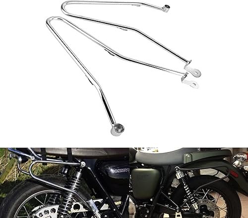 Barras de alforjas para motocicleta, barras de soporte para alforjas izquierda y derecha, soportes de montaje para Triumph Bonneville T100SE