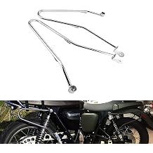 Motorcycle Saddlebags Bars Left & Right Saddlebag Support Bars Mount Brackets Support fit for Triumph Bonneville T100/ SE T100/Thruxton 900Chrome