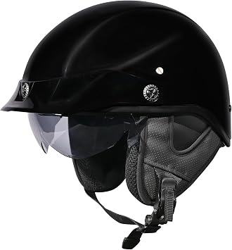 SMK Helmets Patriot Motorcycle Half Helmet