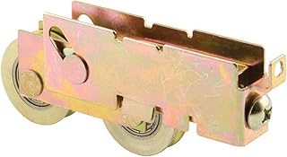 Prime-Line D 1845 1-1/4 In. Steel, Sliding Door Tandem Roller Assembly with F-Tab (Single Pack)