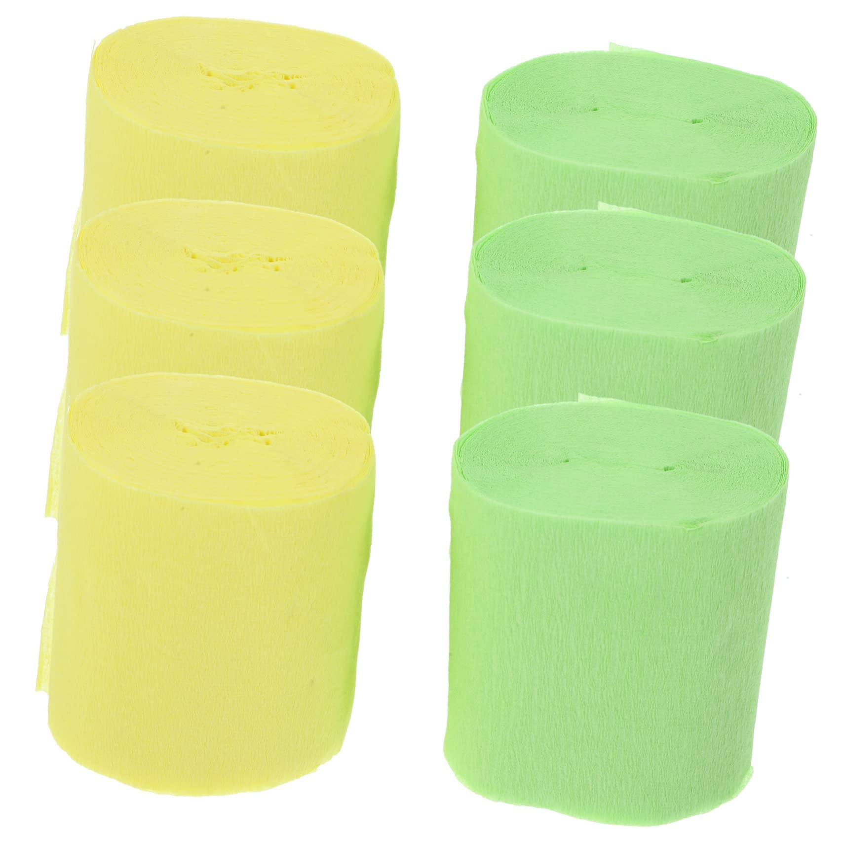 Cabilock 6 Rolls Gathering Accessory Neon Party Decorations Party Decors Streamers Party Decorations Green Decor Rainbow Crepe Streamers Party Accessory Party Streamers Paper Wedding Ribbon