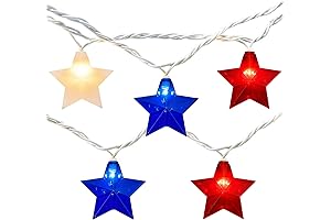 8.5ft 4th of July String Lights - Festive Patriotic Decoration
