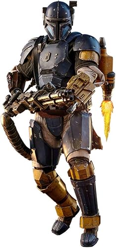 Hot Toys Heavy Infantry Star Wars Mandalorian Sexta Escala 1/6 The Mandalorian TMS010 Television Masterpiece Series Figura de acción coleccionable