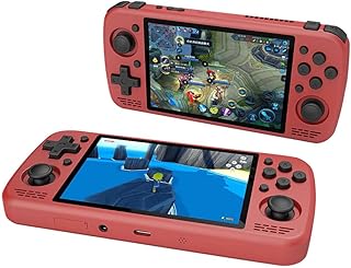 TYFUN KTR1 G99 6nm Android Mini Handheld Games Console, 6G+128G Portable Game Console ,4.5-inch 1080P HD Games Portable Gaming,Mini Retro Handheld Game Console for Kids Adults-Red