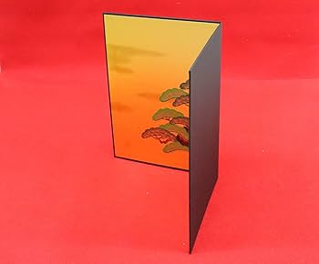 屏風　本金彩 楽天市場】国産 日本製 肉筆作品 肉筆美術金屏風 野口雅宝作 金彩鳳凰