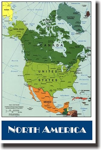 Miniatura 3 de Set de carteles de mapa de los continentes 7