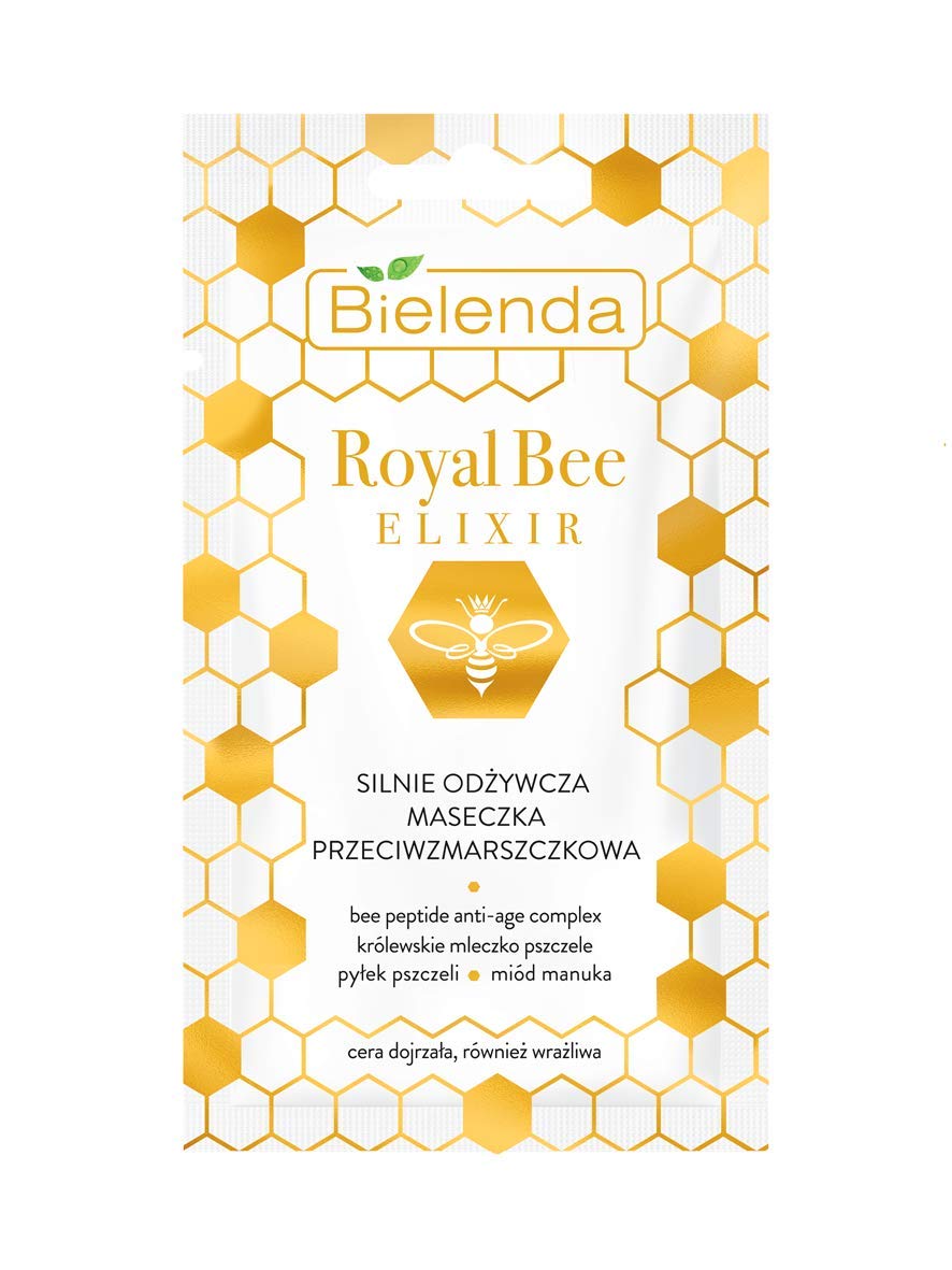 BielendaROYAL BEE ELIXIR Strong Conditioner Anti Wrinkle Mask 8 g, White