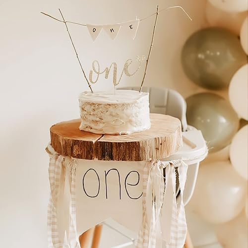 Miniatura 4 de Decoración de pastel para primer cumpleaños, decoración de pastel de cumpleaños para accesorios de cabina de fotos, suministros de decoración de